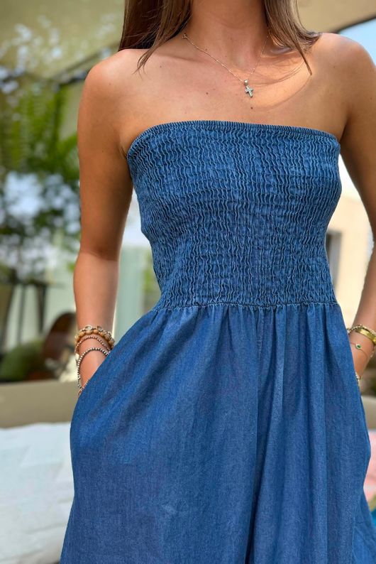 Freddie Bandeau Jumpsuit Mid